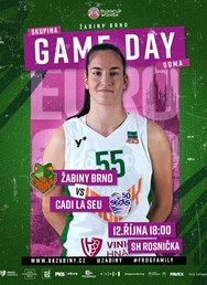 EuroCup: Žabiny Brno - Cadi La Seu (ESP)