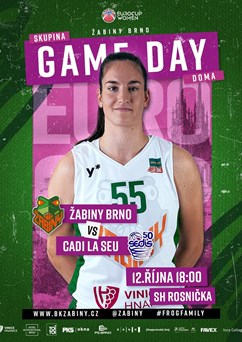 EuroCup: Žabiny Brno - Cadi La Seu (ESP)