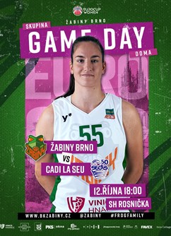EuroCup: Žabiny Brno - Cadi La Seu (ESP)