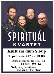 SPIRITUÁL KVARTET - vánoční koncert