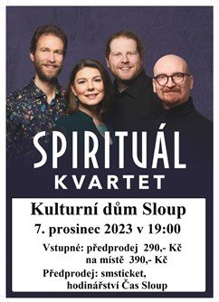 SPIRITUÁL KVARTET - vánoční koncert