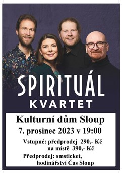 SPIRITUÁL KVARTET - vánoční koncert