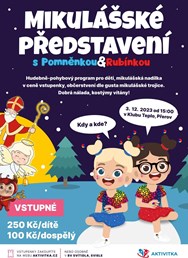 Mikulášské představení s Pomněnkou a Rubínkou