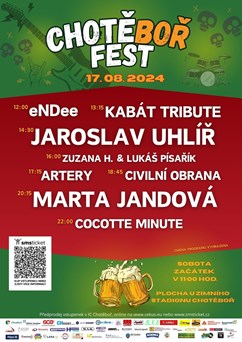 Chotěboř Fest 2024 - hudební festival pro celou rodinu
