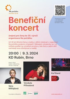 Benefiční koncert (nejen) pro ženy ke 30. výročí Na počátku