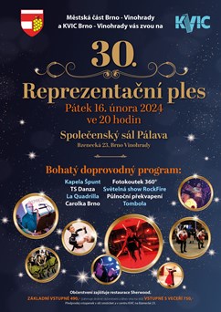 30. Reprezentační ples Městské části Brno - Vinohrady
