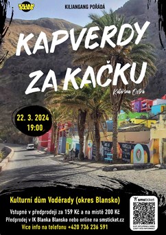 Kapverdy jinak - Cestuji za kačku Voděrady - Blansko