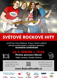 SVĚTOVÉ ROCKOVÉ HITY ~ Bluesrock Cannonade zahraje ZZ Top...