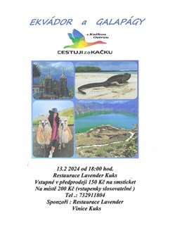 Ekvádor a Galapágy s Kačkou Ostrou