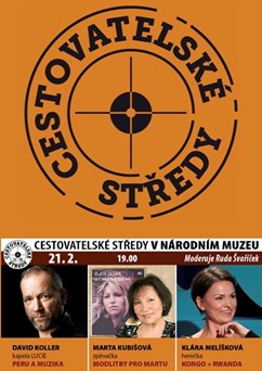 Cestovatelské středy v NM: Koller, Kubišová, Melíšková 
