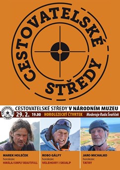 Cestovatelské středy v NM: Horolezecký čtvrtek Holeček atd. 
