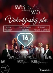 Valentýnský ples Travestie Cabaret Brno
