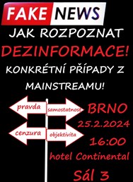 Seminář: Dezinformace MAINSTREAMOVÉHO prostoru