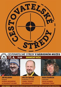 Cestovatelské středy v NM: Kolbaba, Žmolík, Švaříček