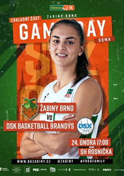 Chance ŽBL: Žabiny Brno - DSK Basketball Brandýs