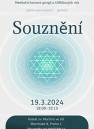 SOUZNĚNÍ-meditační koncert gongů a křišťálových mís