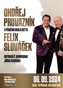 Ondřej Provazník s písněmi Karla Gotta a Felix Slováček