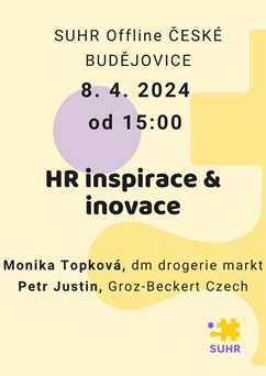 SUHR Offline České Budějovice: HR inspirace & inovace