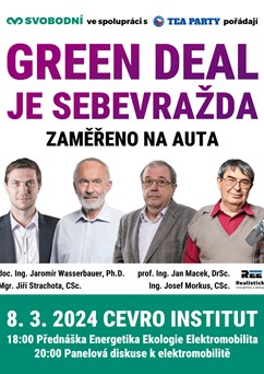 Konference GREEN DEAL JE SEBEVRAŽDA: Zaměřeno na elektroauta