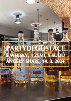 Partydegustace 5 whisky, 5 zemí, 5 sudů