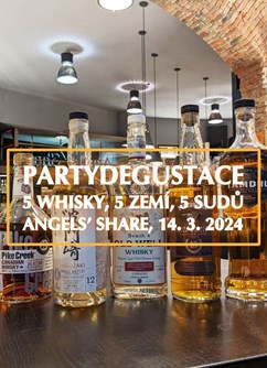 Partydegustace 5 whisky, 5 zemí, 5 sudů