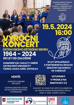 Výroční koncert 60 let založení Ostravského dětského sboru