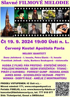 Slavné FILMOVÉ MELODIE v Ústí nad Labem