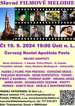 Slavné FILMOVÉ MELODIE v Ústí nad Labem