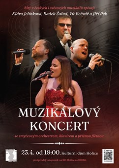 Muzikálový koncert se smyčcovým orchestrem a klavírem 