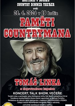 Tomáš Linka - PAMĚTI COUNTRYMANA-Koncert, talkshow, večeře