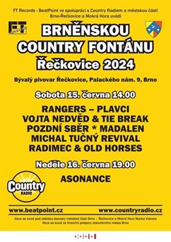 Permanentka Brněnská Country fontána Řečkovice 2024