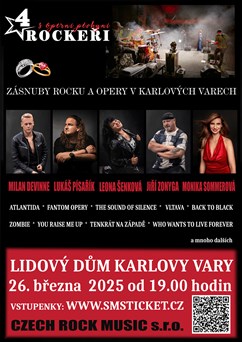 4 ROCKEŘI s operní pěvkyní