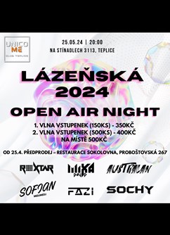Lázeňská 2024 Open Air Night Unico Me Club Teplice