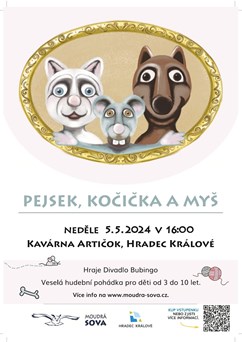 Pejsek, kočička a myš