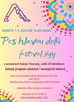 Teplický festival jógy - Pes hlavou dolů po páté