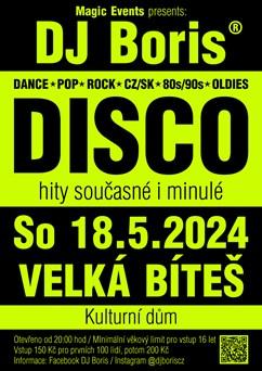 DJ Boris DISCO - Velká Bíteš