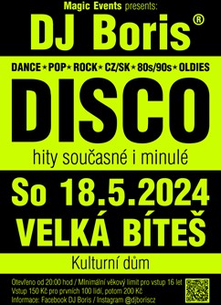 DJ Boris DISCO - Velká Bíteš