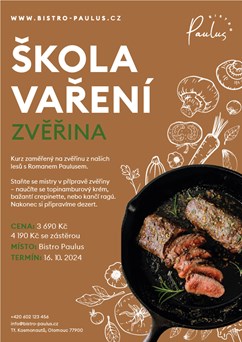 Škola vaření s Romanem Paulusem - Zvěřinové hody