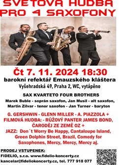 Světová hudba pro 4 saxofony