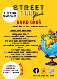 Dobré jídlo světa Street food piknik pod hradem Okoř