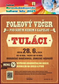 Folkový večer pod širým nebem s kapelou Tuláci