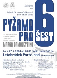 Pyžamo pro šest, divadelní komedie, venkovní scéna