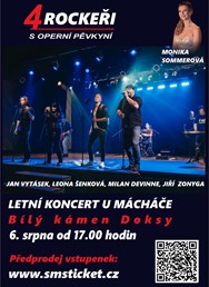 4 ROCKEŘI s operní pěvkyní - Letní koncert u Mácháče