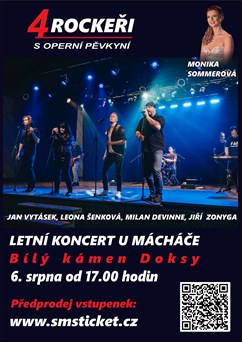 4 ROCKEŘI s operní pěvkyní - Letní koncert u Mácháče