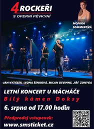 4 ROCKEŘI s operní pěvkyní - Letní koncert u Mácháče