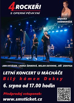 4 ROCKEŘI s operní pěvkyní - Letní koncert u Mácháče