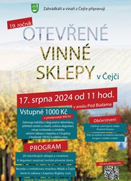 Otevřené vinné sklepy v Čejči