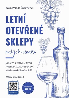 Letní otevřené sklepy 2024 Čejkovice