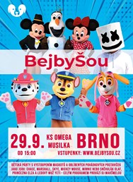 BEJBYŠOU - dětská diskopárty s vystoupením maskotů 