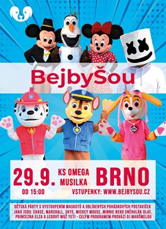 BEJBYŠOU - dětská diskopárty s vystoupením maskotů 